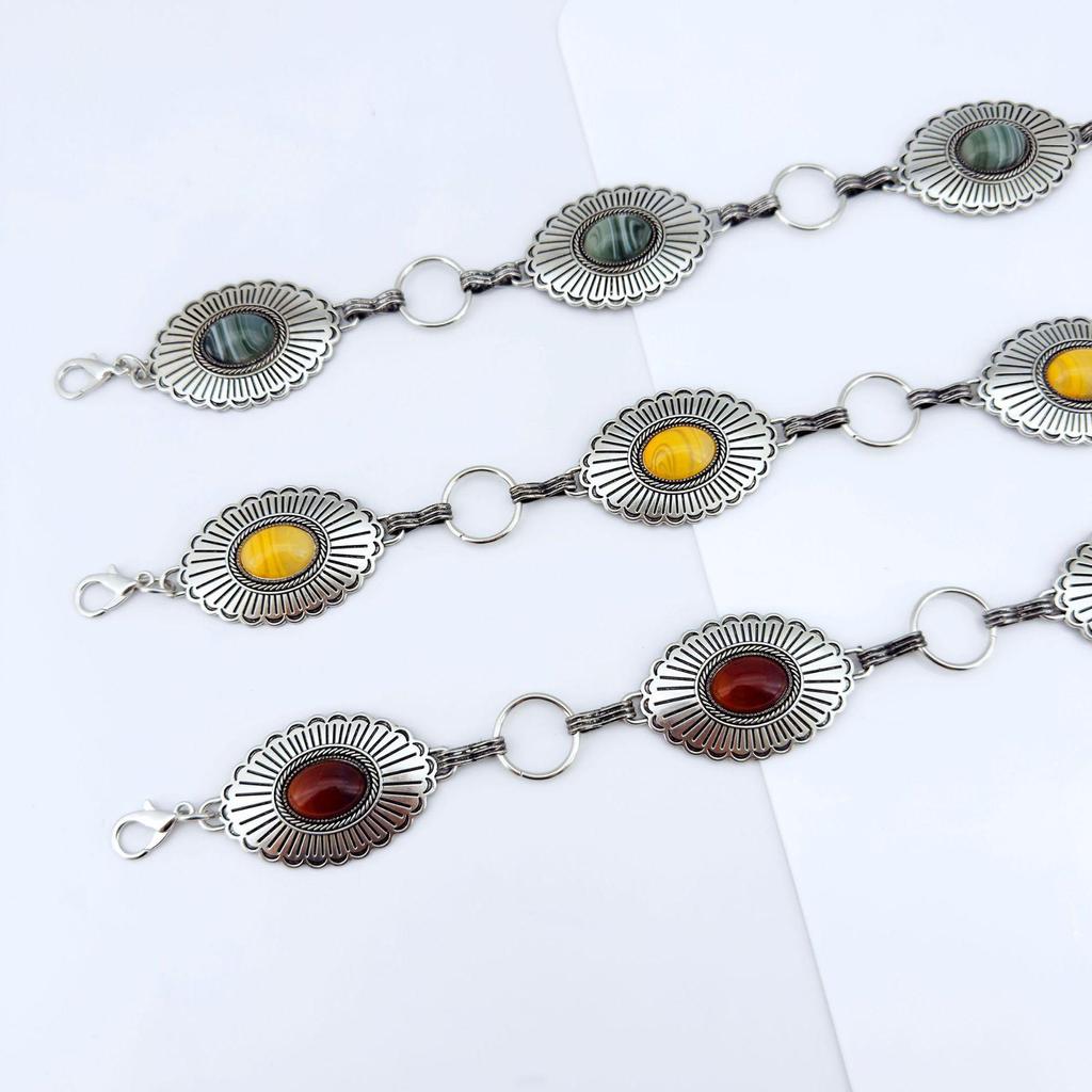 Catena da vita turchese bohémien vintage - Accessorio da donna in stile etnico