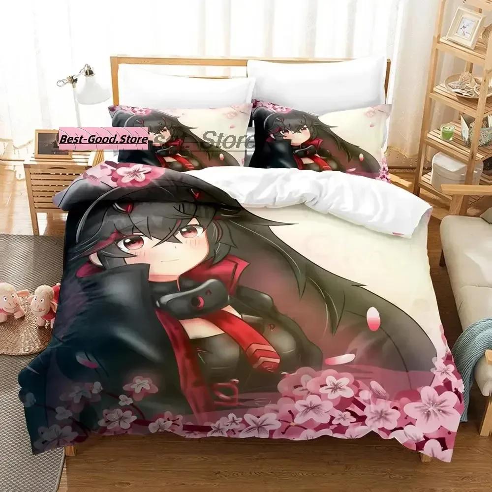 

Kawaii GRAY RAVEN PUNISHING Lucia Printed Bed Set Duvet Cover Pillowcase Bedding Set Bed Linen Sheet Quilt Cover Queen King Size 70x133cm 2pcs