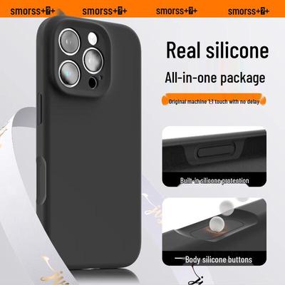 Smorss iPhone 16 Series Solid Silicone Case with Camera Button