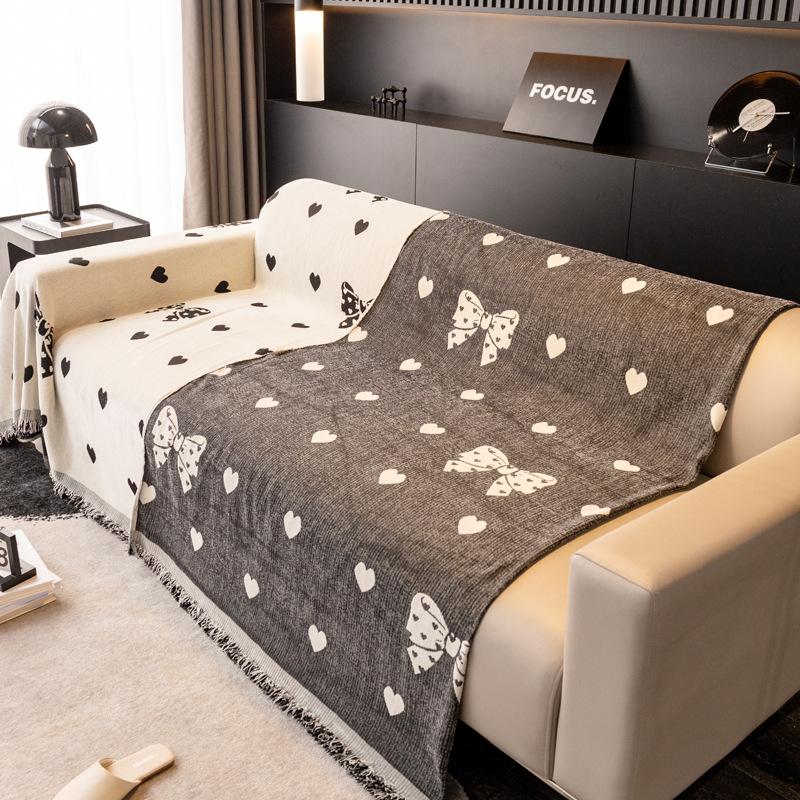High-End Chenille Embroidered Sofa Cover Cloth Sofa Towel Four Seasons Universal Sofa Cover Sofa Cushion Anti-Scratching Sofa Slipcover