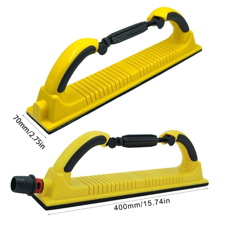 Manual Sanding Tool Adjustable Suitable for Car Waxing & Hand Grinding 70x400mm Sandpaper Large Area Surfaces Smoothing