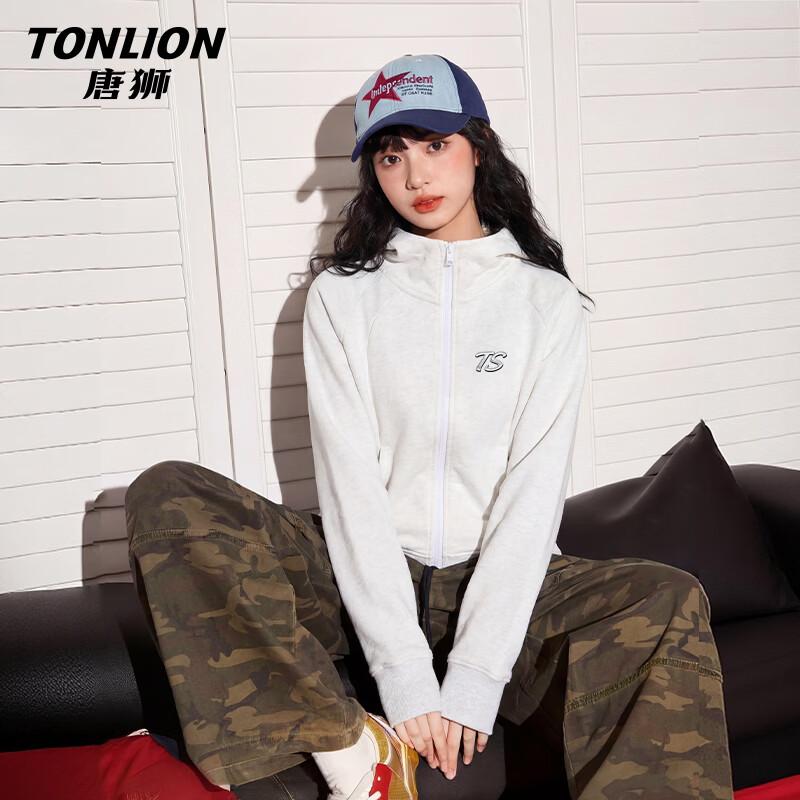 TonLion Women s Hooded Zipper Sweatshirt XL