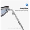 aoron Gradual Change Sunglasses Glasses Colorful Two-color Large Frame Sunglasses Fashion Metal Glasses