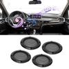 2" Metal Glossy Audio Speaker Cover, 4 Pcs Audio Speaker Grille Protective Decorative Audio Speaker Mesh Grille (Black)
