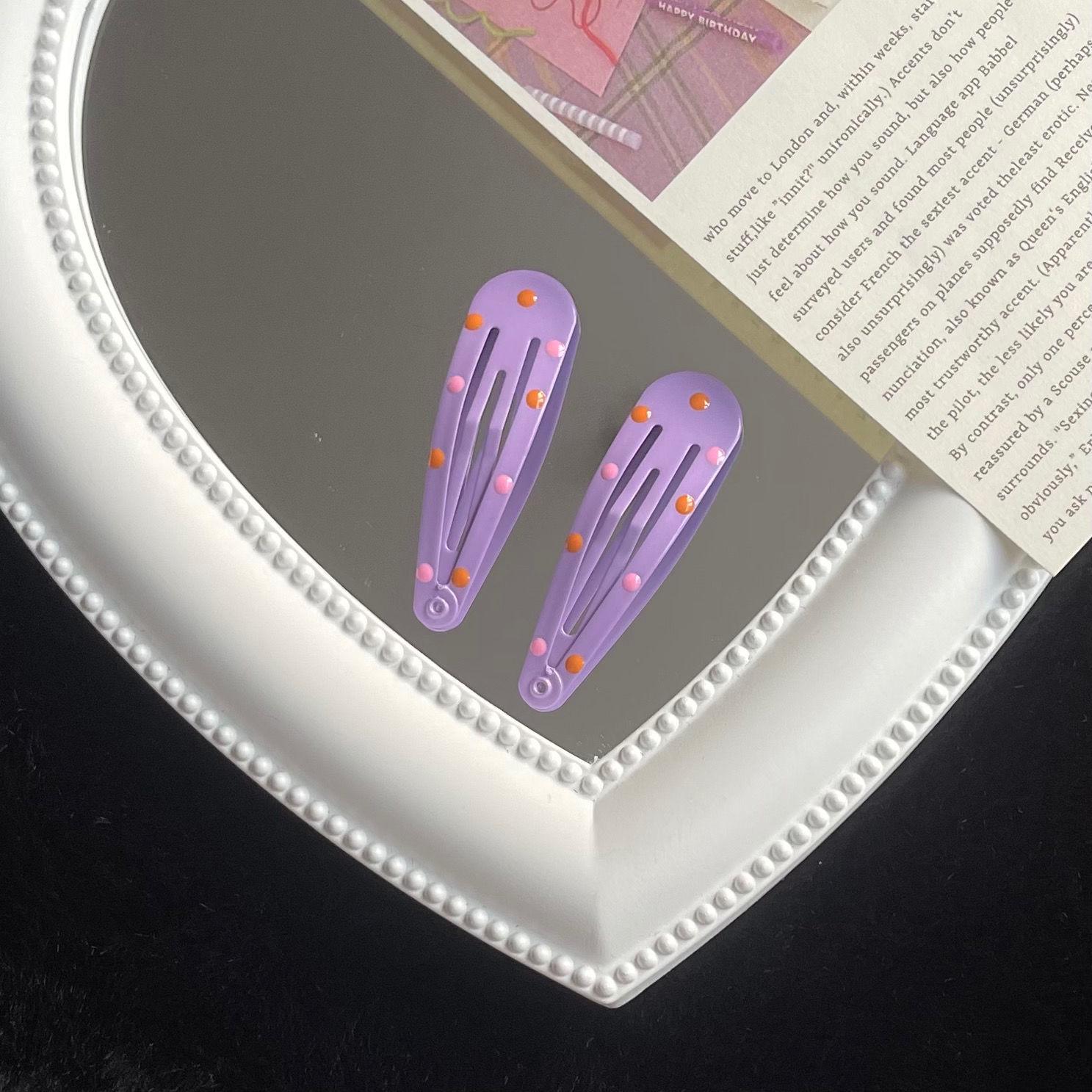 

Заколка-невидимка в горошек 5 см: Красочная корейская заколка-сердце в стиле Хёны для милой, крутой девичьей челки