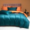 High-end four-piece set Class A 100S long-staple cotton solid color pure cotton four-piece set