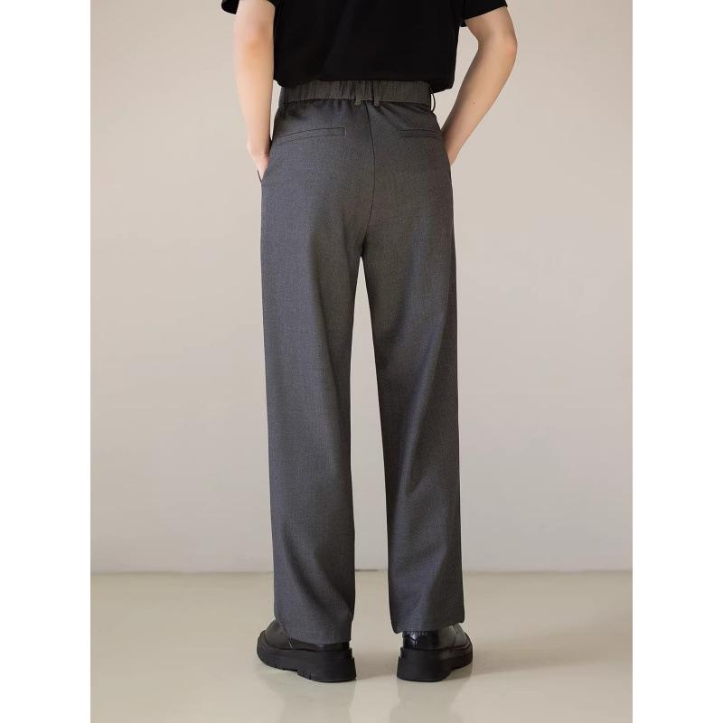 High-end Wear and Drop Casual Suit Pants Men's Ruffian Handsome Ins Trendy Loose and Versatile Floor-mopping Trousers