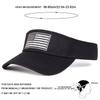 Unisex American Flag Embroidery Adjustable Sunscreen Empty Top Cap Golf Baseball Hats Spring Summer Outdoor Sport Travel for Women Men