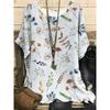 Printed round Neck Neck Casual Loose Top Print round Neck Top Women