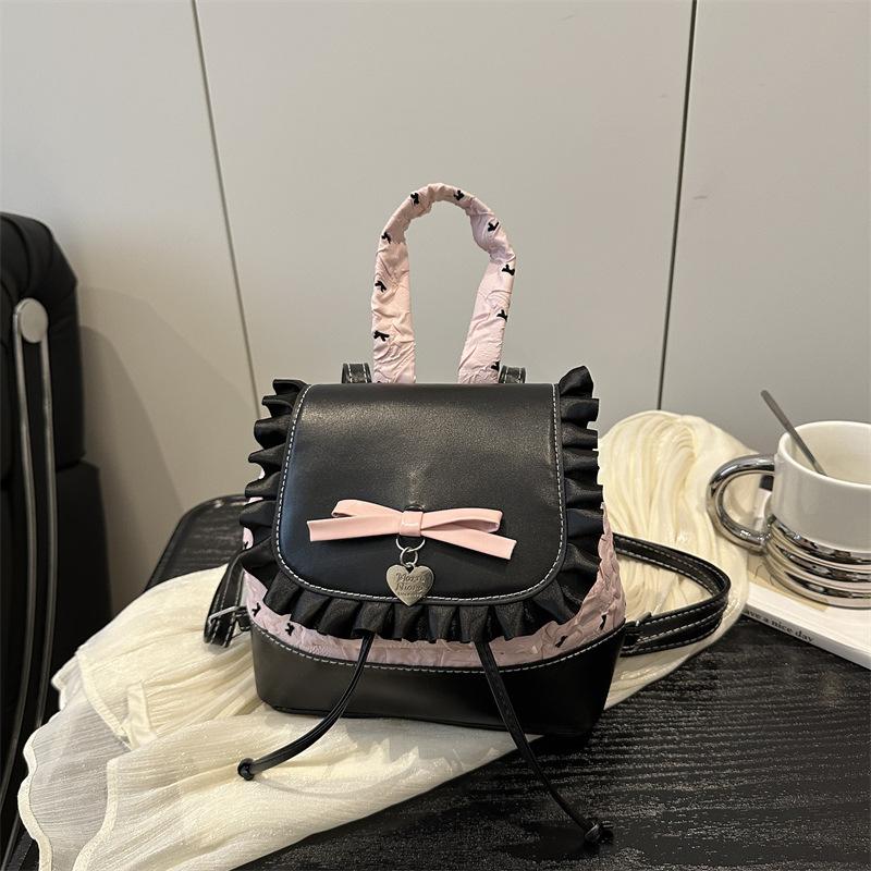 Fashion Girl Style Portable Small Bag New Lace Lace High Value Versatile Backpack