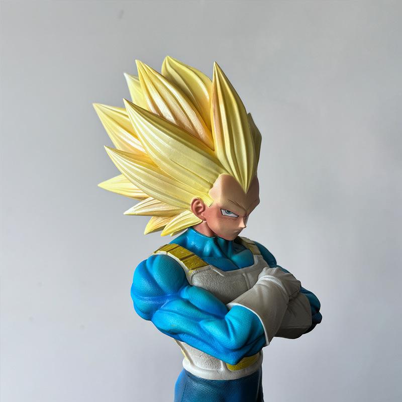 Anime Dragon Ball Z Super Saiyan 3 Vegeta Battle Ver. PVC Action Figure Game Statue Collectible DBZ Model Kids Toys Doll Gifts