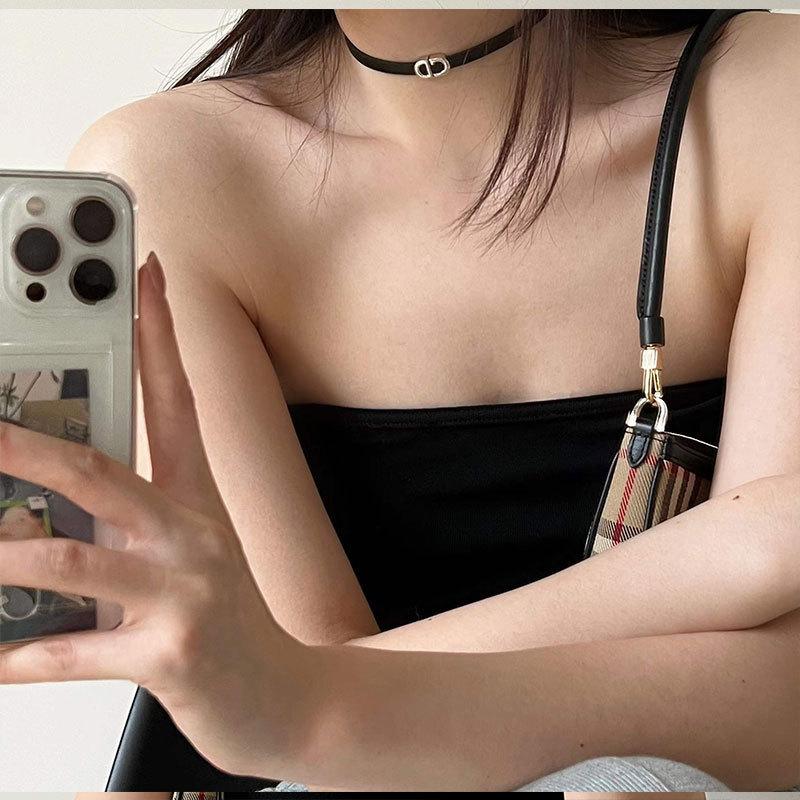 Pure desire wind sexy neck chain female niche design collarbone chain chokercd cd neck strap hottie new collar tide
