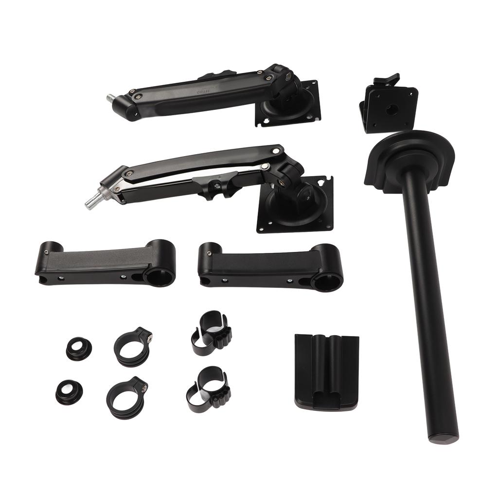 Computer Monitor Double Arm Bracket Adjustable Spring Monitor Mount Swivel Vesa Arms with C Clamp