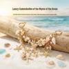 Bohemian Starfish Shell Beaded Necklace for Women - Multi-layer Beach Vacation Accessory