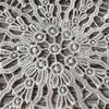 Sottopiatto Sottobicchiere Piattino Piatto Ciotola Cuscino da Tavola Ricamato con Fiori Bianchi Romantici Francesi Decorazione per Camera da Letto Studio Soggiorno Cucina per la Casa