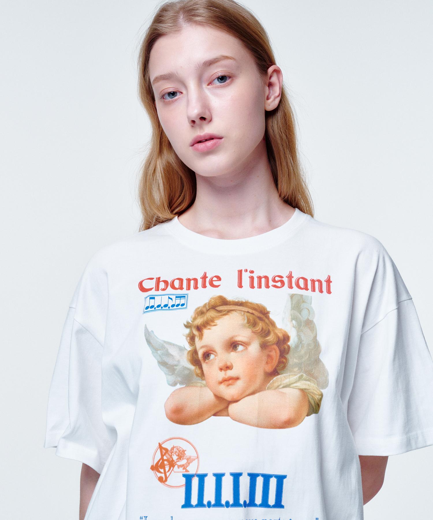 2113 Studio Loose Fit T-Shirt Angel Face White