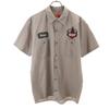 RED KAP Short Sleeve Work Shirt XL Charcoal Men's Used