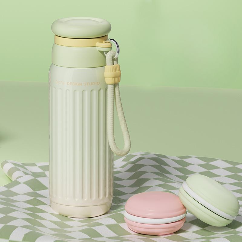 New Simple Fashion Thermos Cup Food Grade Steel Simple Fashion Ladies Portable Water Cup Mug Stylish Durable Durable