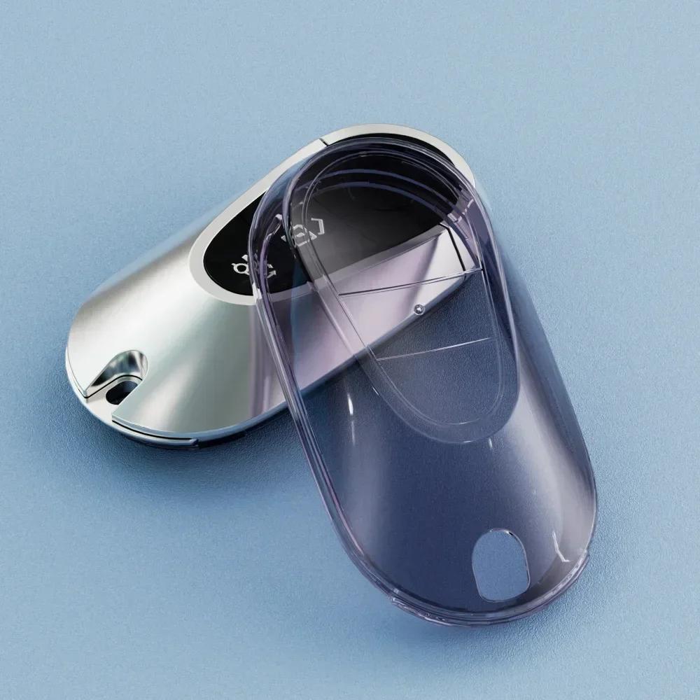 TPU Transparent Autoschlüsselhülle für Mercedes Benz 2025 C S Klasse W206 W223 S350 C260 C300 S400 S450 S500 Schlüsselhülle Schutz