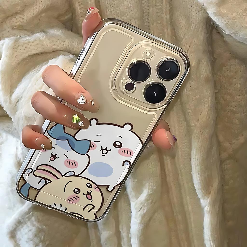 Cute and Kawaii U-Usachi-s Phone Case For Samsung S26 S25 S24 S23 S22 S21 FE Note20 Plus Ultra Lite Edge 5G Clear Soft TPU Cover