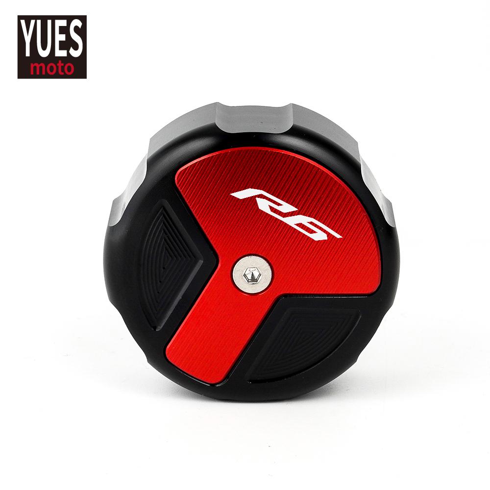 Motorcycle Accessories Rear Brake Fluid Reservior Cover Oil Cap NEW For YAMAHA R6 YZF R6 2000-
