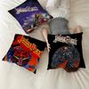 Donkere Heavy Metal Band J-Judas P-Priest Kussen Cadeaus Huis Kantoor Meubilair Slaapkamer Bank Auto Kussenhoes Hoes 45x45cm