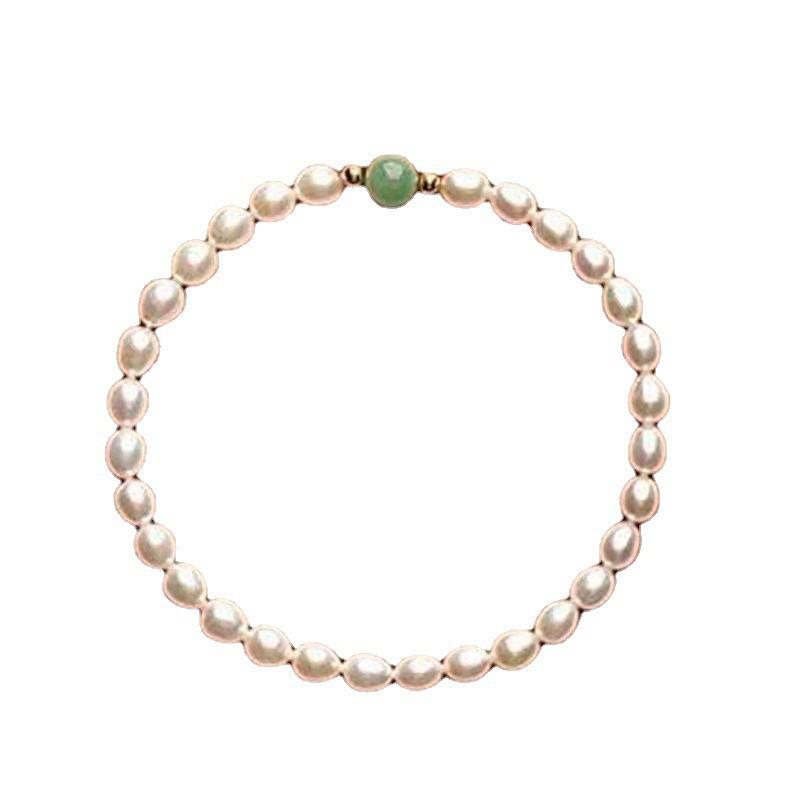 All Huatian Corn Grain Freshwater Pearl Bracelet Women'S 14K Gold Temperament Girlfriend Birthday Gift
