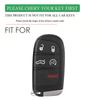 Silicone Car Key Case Cover for Jeep Renegade Compass Grand Cherokee for Chrysler Wrangler for Dodge Challenger Journey Charger