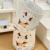 Large Capacity Foldable Laundry Basket Cartoon Toy Storage Bucket Dirty Clothes Organizer  Bedroom