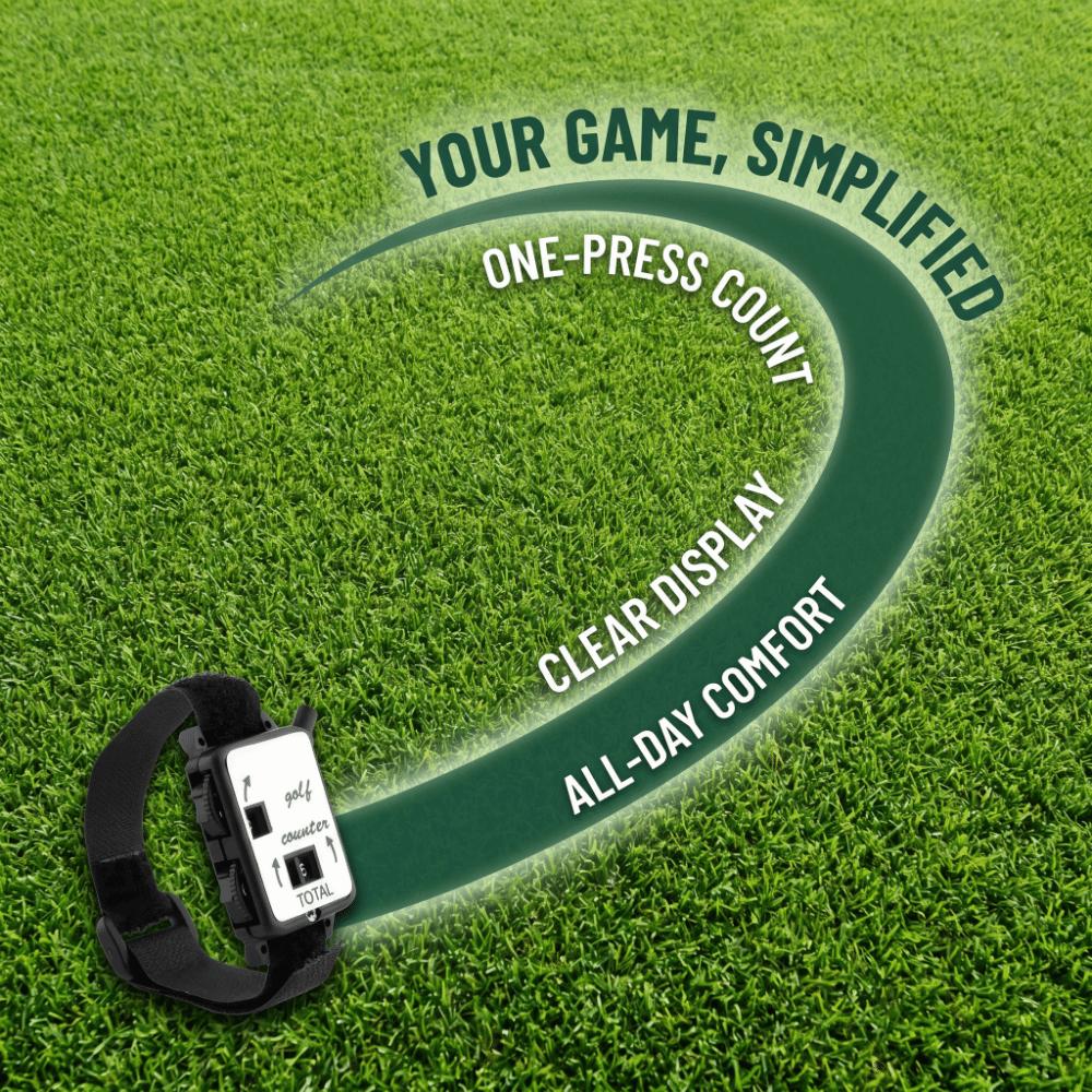 4pcs Manual Counting Dial Golf Stroke Counter Easy-Press Button Tally Counter  Referee Use