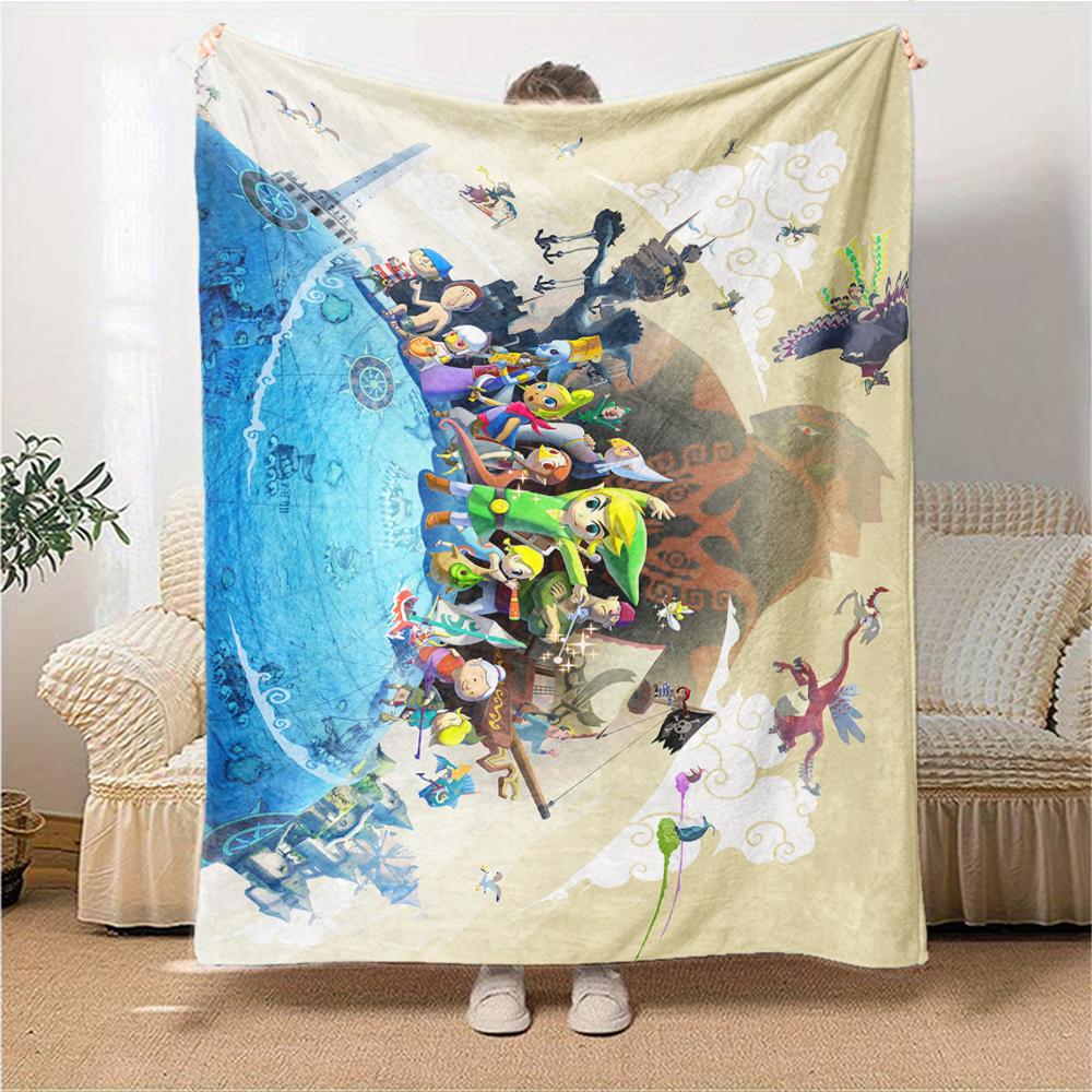 Legend Zelda Skyward Sword Blanket Soft Throw Blanket For Home Bedroom Bed Sofa Travel Office Solid Christmas Blanket
