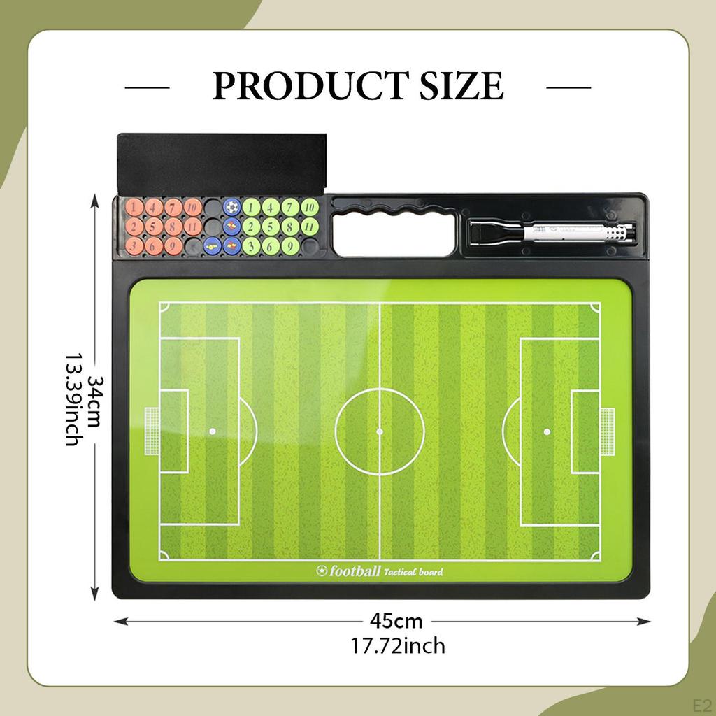 Soccer ,Football Coaches Board Training Equipment Teaching Clipboard Dry Erase Whiteboard for Game