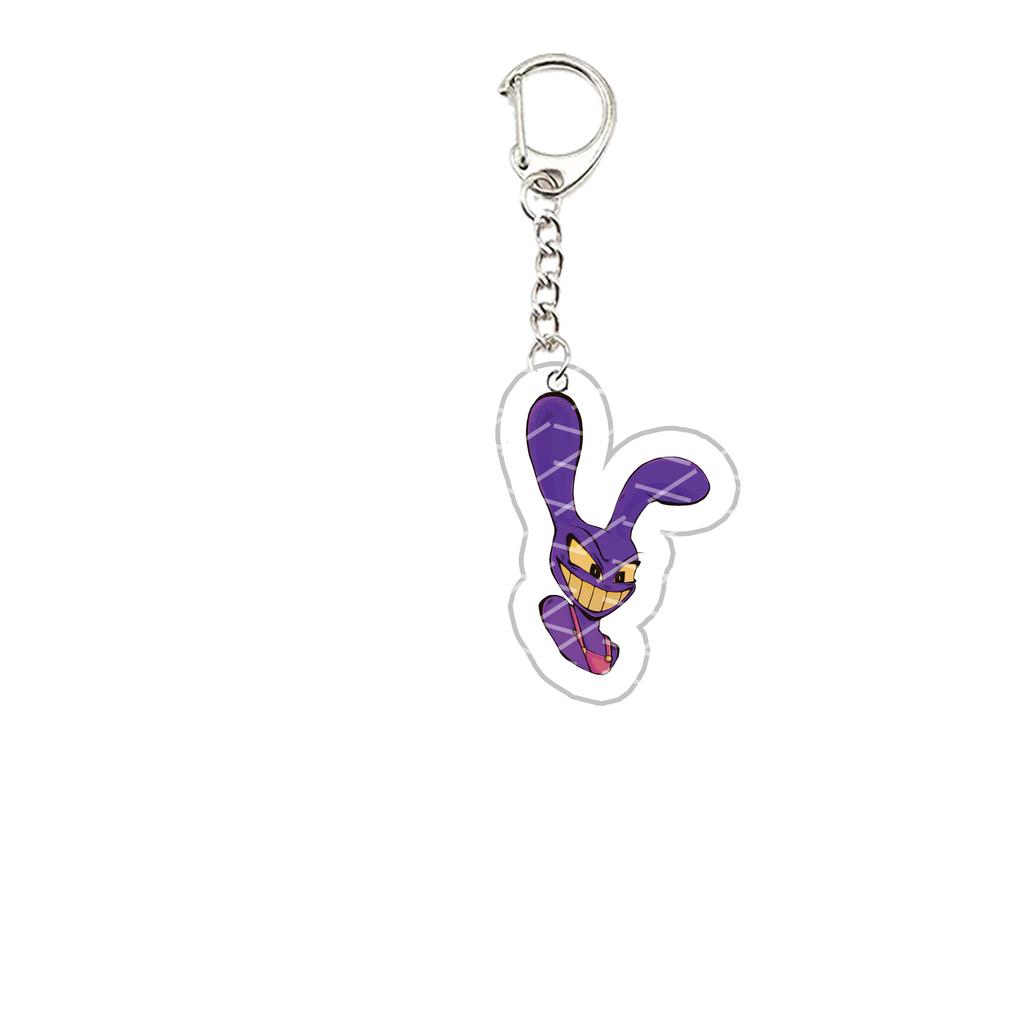 Acryl De Verbazingwekkende Digitale Circus Sleutelhanger Pomni Jax Ragatha Gangle Kinger Sleutelhanger Sleutelketting voor Accessoires Tas Fans Cadeau