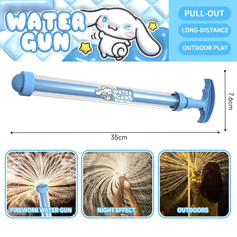 Cartoon Capybara Firework Water Squirt Toys Reusable Water Soaker Toy Outdoor Water Gun Injector Summer Outdoor Game Supplies