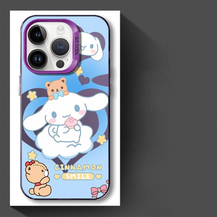 Phone Case for iPhone 14 15 16 Plus 11 12 13 Pro Max 17 Air 16e Soft Cover Cartoon Hello Kitty Cinnamoroll