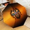 Blackpool Football Club Crest Automatic Folding Umbrella - 8-Rib Travel Umbrella with Auto Open/Close & Portable Gifts for holidays or birthdays