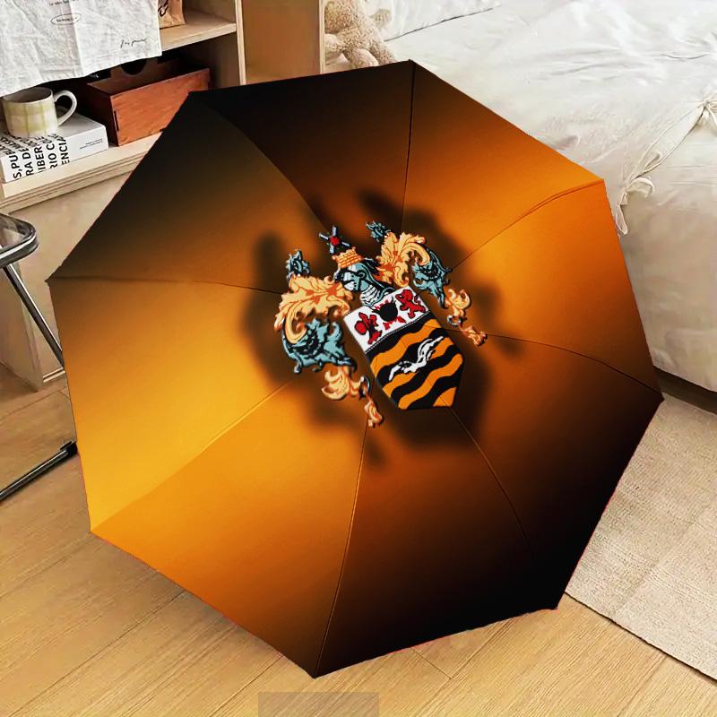 Blackpool Football Club Crest Automatic Folding Umbrella - 8-Rib Travel Umbrella with Auto Open/Close & Portable Gifts for holidays or birthdays