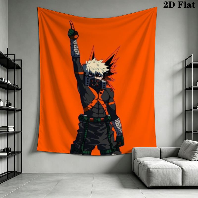 My Hero Academia Wall Tapestry Aesthetic Wall Hanging Printed Fabric Blanket Decorative Tapestries for Bedroom Living Room Home Decor