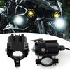 90W LED Motorcycle Headlight Yellow White Hi/Lo Spot Light Driving Fog Lamp Pair
