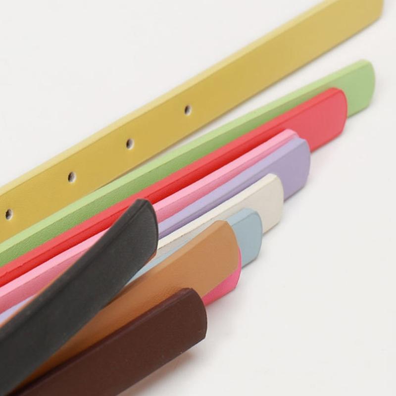 Stylish Gold Butterfly Decorated PU Leather Waist Belt Adjustable Length Waistband Sash for Dresses and Daily Outfits