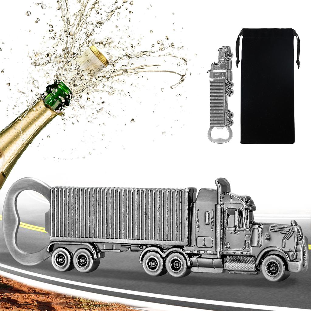 LKKCHER LKW Bier Soda Flaschenöffner Geschenke für Männer Retro Exquisiter Korkenzieher Perfektes Geschenk für LKW-Fahrer Freund Geschenk