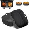 Hava Fritözü için Silikon Pot Ninja Çift Sepet Astar Kolu Fırın Tavası için Fit