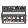 Support 4 in 1 Out Stereo Mini Mixer Separate Volume Knobs Stereo Splitte  Small Club