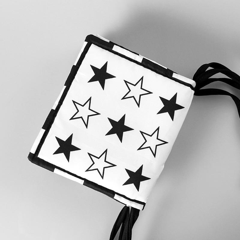 Black & White Baby Crib Bumper: Tear-Proof, Chewable Cloth Book for Early Education