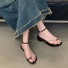 Fashion New 2025 Fashion Metal Chain Footwear Shallow Women Flats Sandals Shoes Round Toe Ladies Flats Sandals Shoes Female Flip Flops