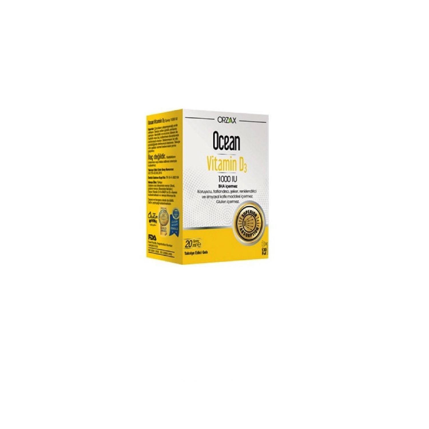 

Vitamin D3 - Ocean Vitamin D3 1000 Iu Spray 20 Ml