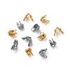 100pcs/lot Stainless Steel End Clasps Hooks For Beaded Necklace Bracelet Crimps Beads Connectors Jewelry Making Accessories