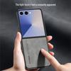 Samsung ZFlip7 Case: Ultra-Thin Lambskin Leather, Frosted Finish, Anti-Drop, Anti-Slip, for Foldable Screen.