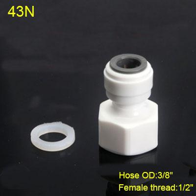 1/4" 3/8" OD Hose Tube 1/4" 1/2" 3/4" 1/8" Plastic Pipe Quick Connectors RO Water Connector Fittings Reverse Osmosis System