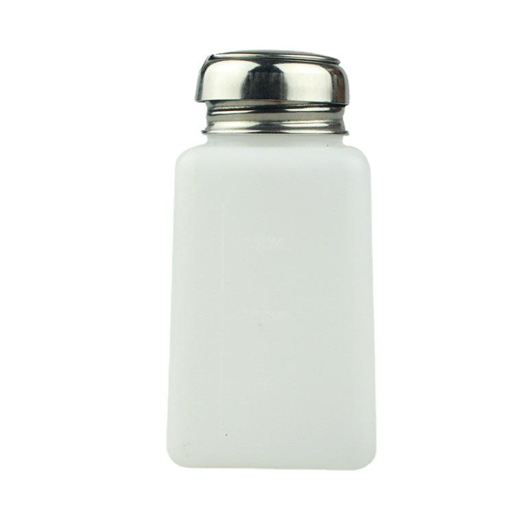 Nail Polish Remover Press Bottle with Metal Cap, 200ml